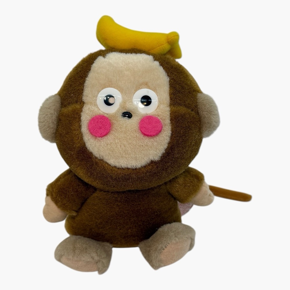Sanrio Smiles Monkiki Monkey Plush Banana Head Kawaii Plush Y2K Vintage